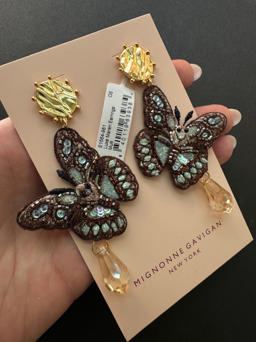 Mignonne Gavigan Luxe Maren Butterfly Earrings - Picture 6 of 11